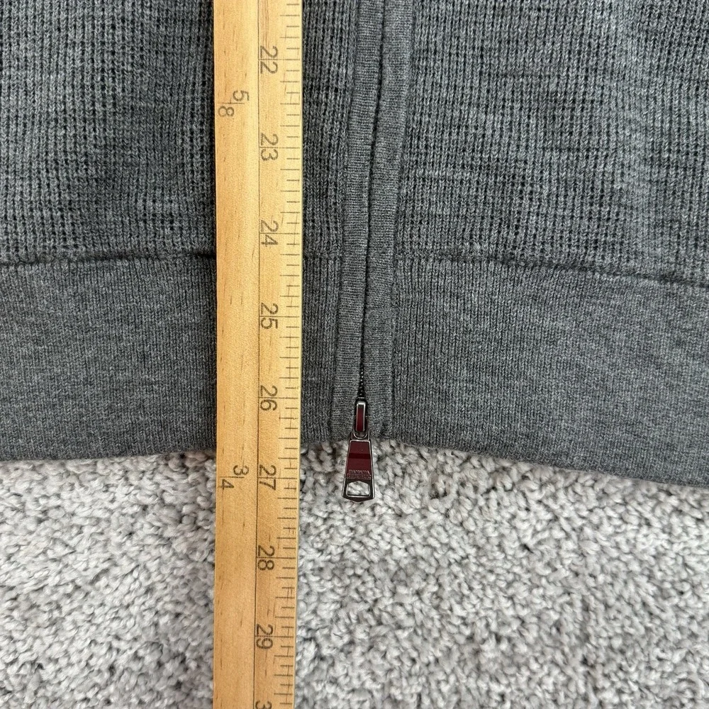 Banana Republic Hoodie Men's M NWT Dark Charcoal Full Zip Waffle Knit MSRP: $128